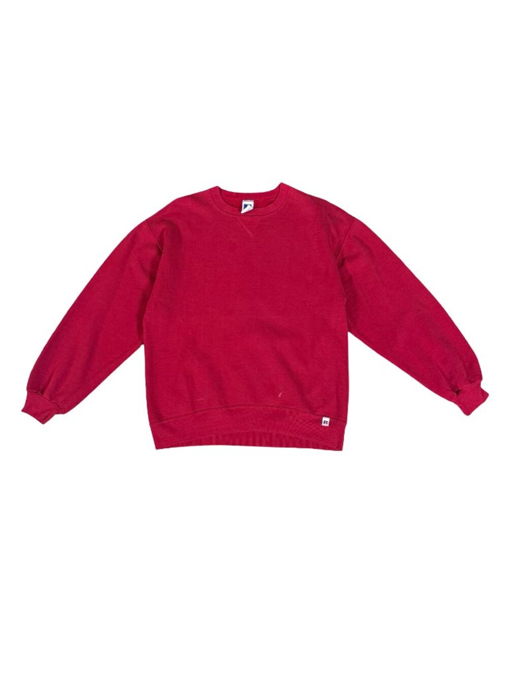 Vintage 1990s Russell Athletic Dark Red Crewneck Sweatshirt Made in USA